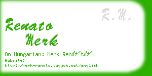 renato merk business card